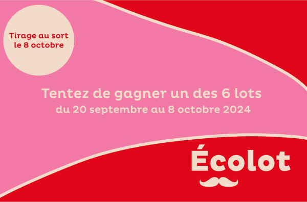 Visuel du jeu concours Ecolot lancé par Brive Tourisme du 20 septembre au 8 octobre 2024.